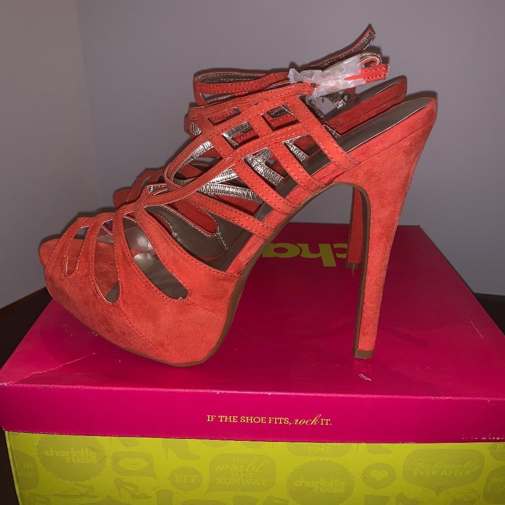 Charlotte Russe Coral Angelina Heels